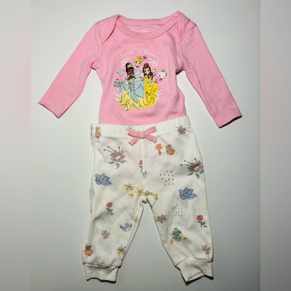 Disney Princess Pink and White Baby Set